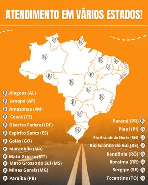 Mapa de atendimento nacional da Prescont